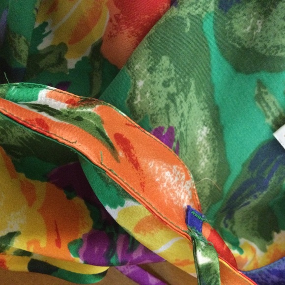 Victoria Secret Vintage Gold Tag Floral Slip Dress - Picture 10 of 13